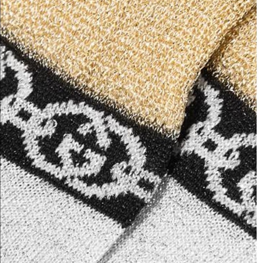 NWT Gucci Authentic Metallic Interlocking Socks Large - Picture 8 of 11